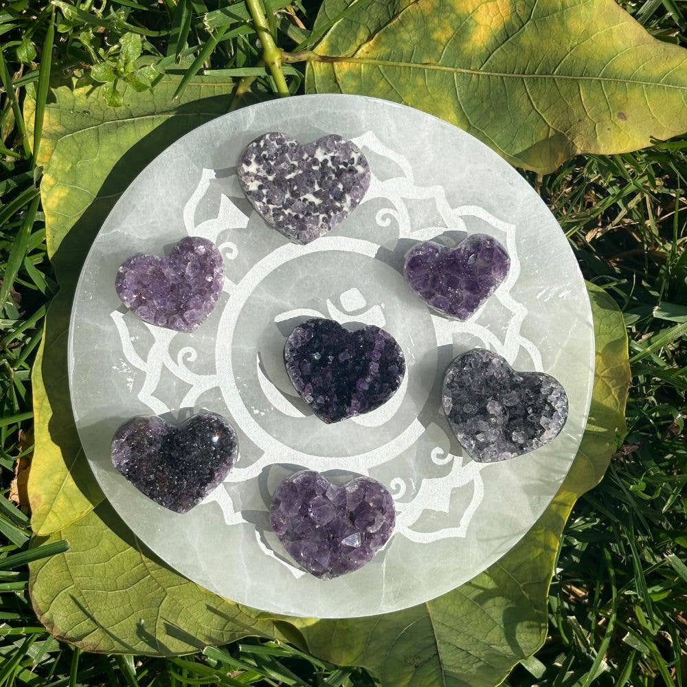 Heart Geode - Amethyst