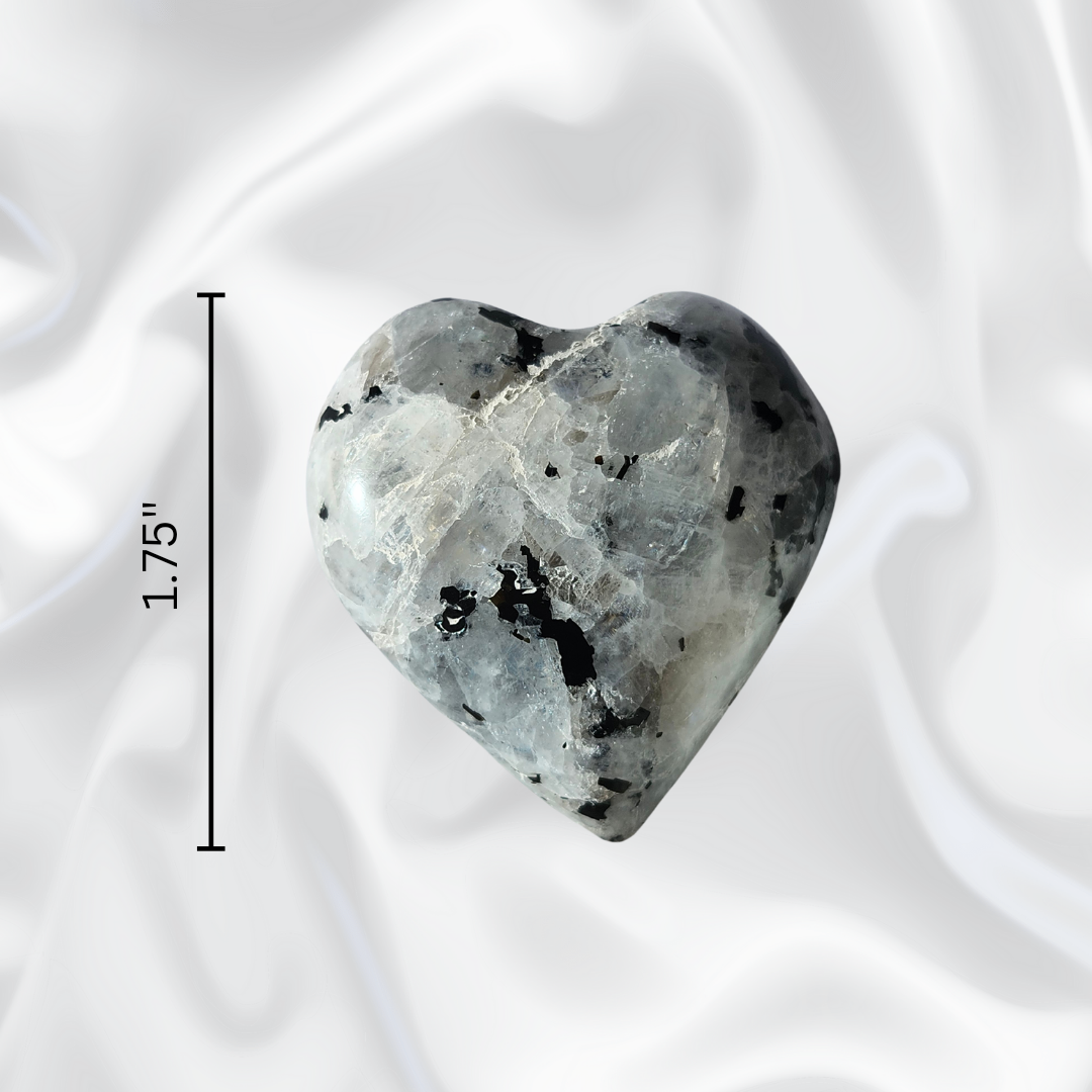 Rainbow Moonstone Heart