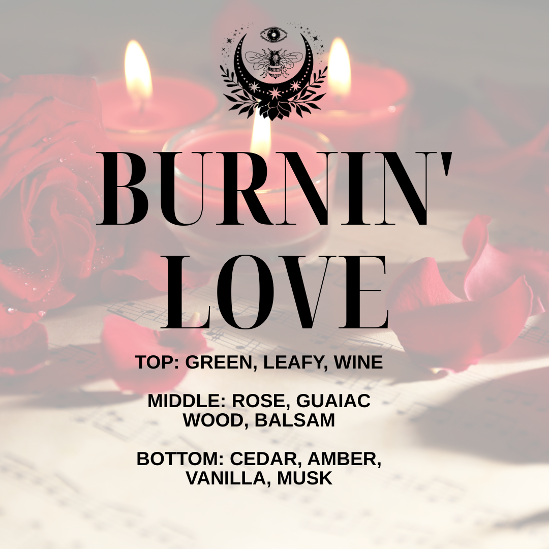 Burnin' Love Beeswax Candle 10 oz