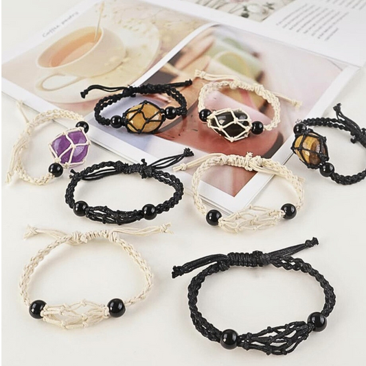 Crystal cage bracelet