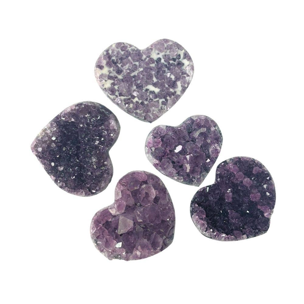 Heart Geode - Amethyst