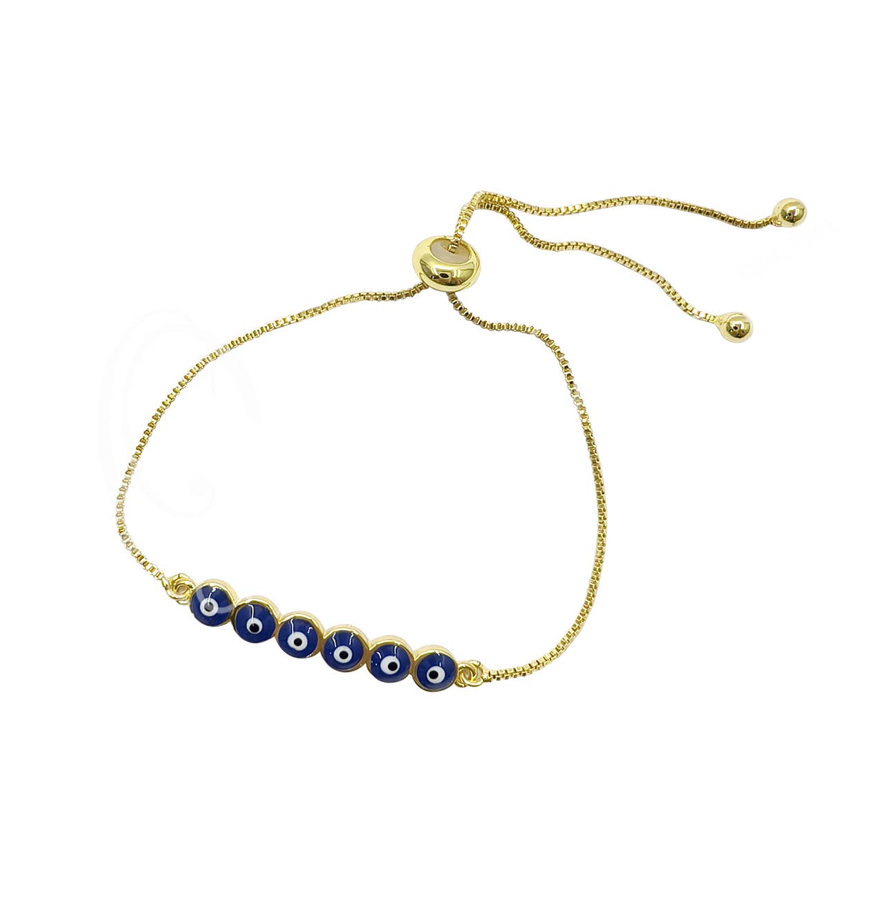 Evil Eye Charm Bracelet 9.75"