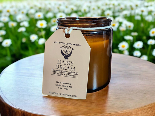 Daisy Dream Aromatherapy Beeswax 6oz Candle