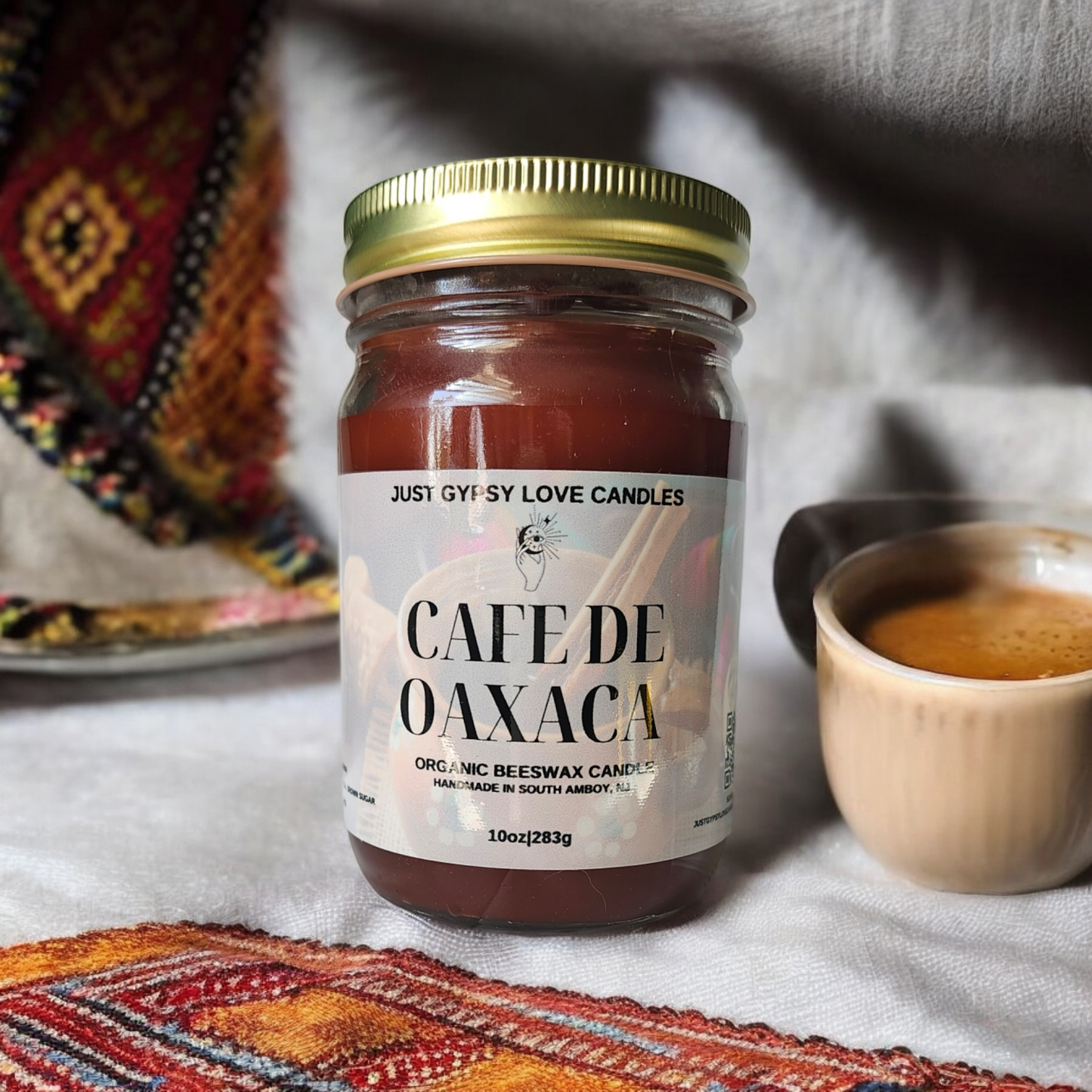 Cafe De Oaxaca Beeswax Candle 10oz
