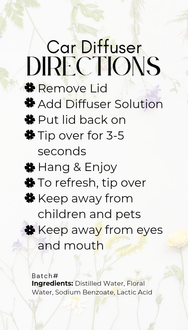 Aromatherapy Car Diffuser 10ml