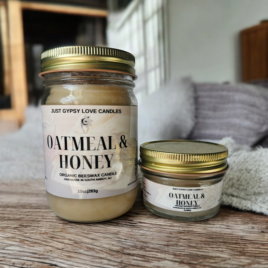 Oatmeal & Honey Beeswax Candle
