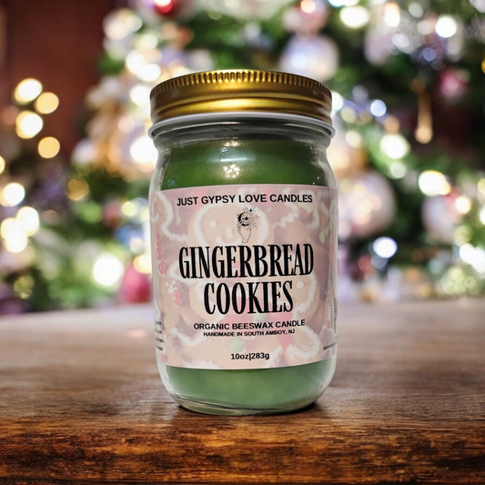 Gingerbread Cookies Beeswax Candle 10oz