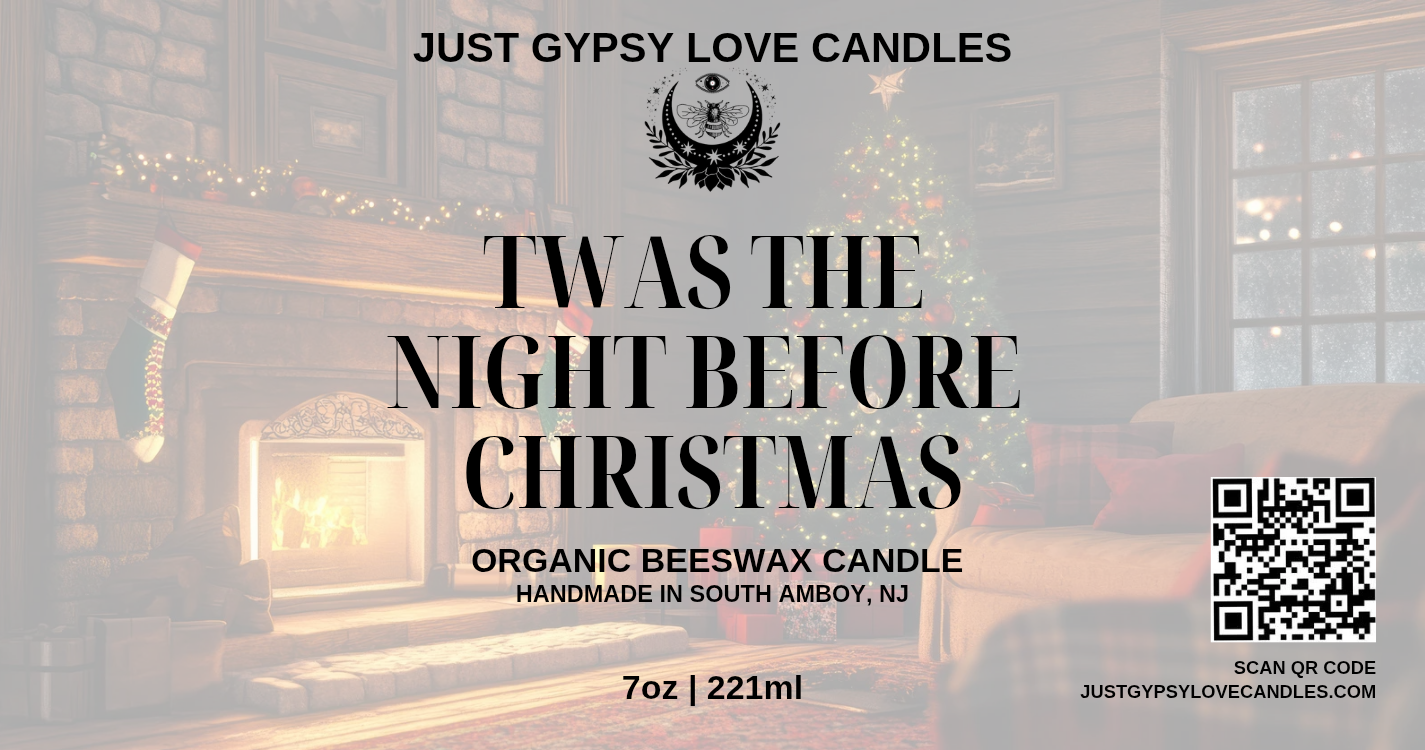 Twas the Night Before Christmas Beeswax Candle 7.5oz