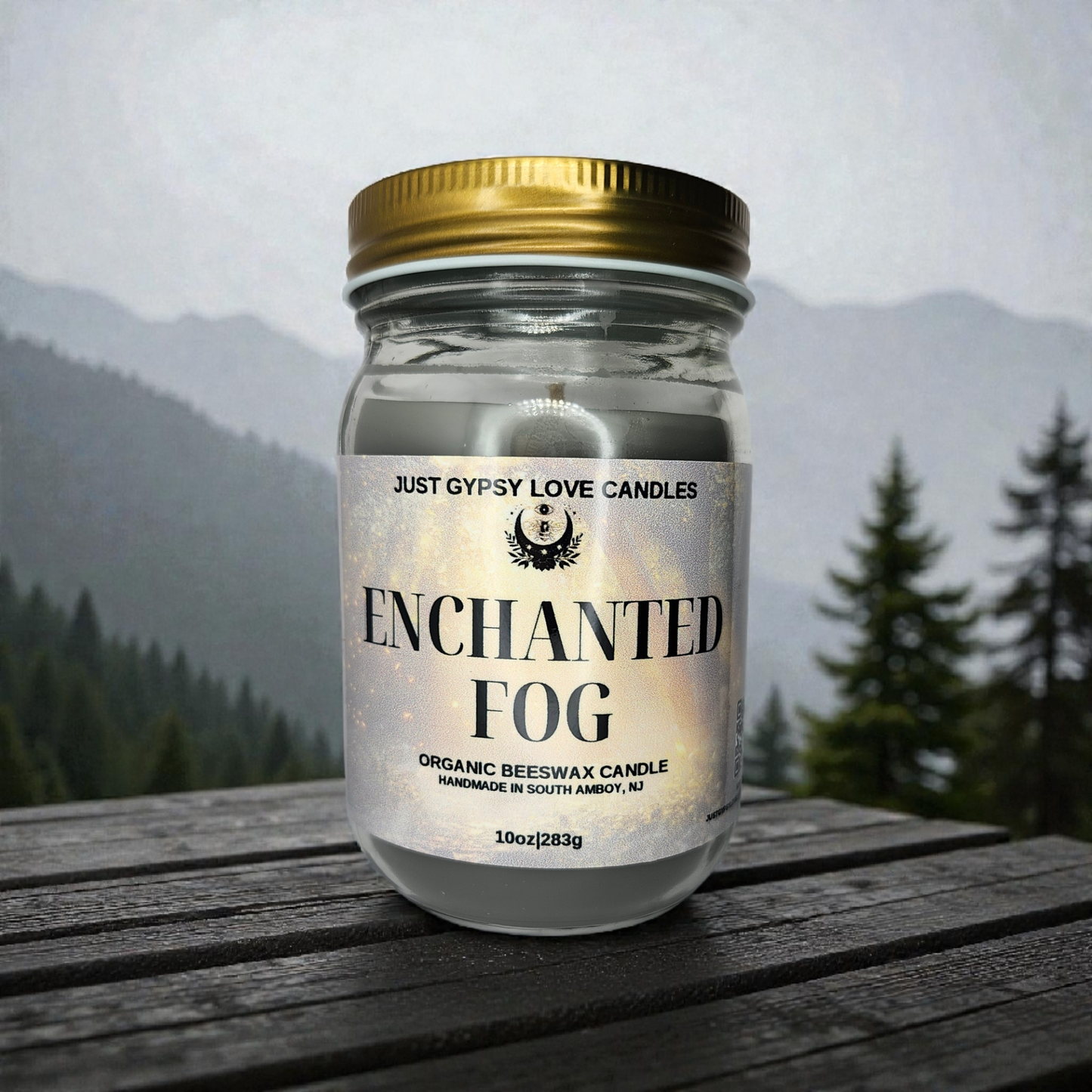 Enchanted Fog Beeswax Candle 10oz