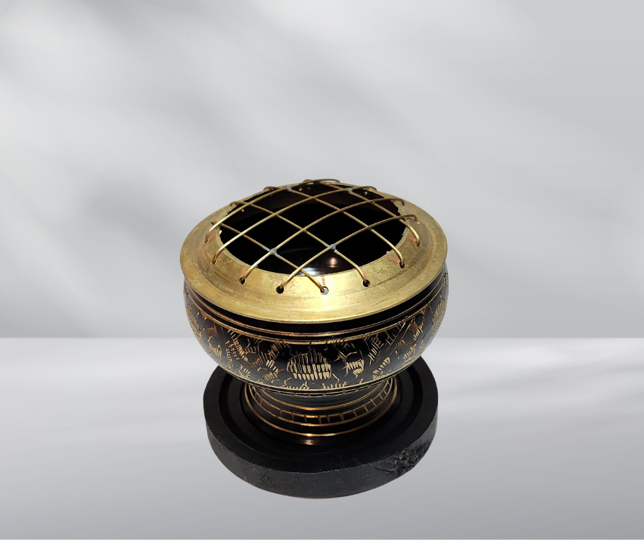 Brass Charcoal Incense Burner
