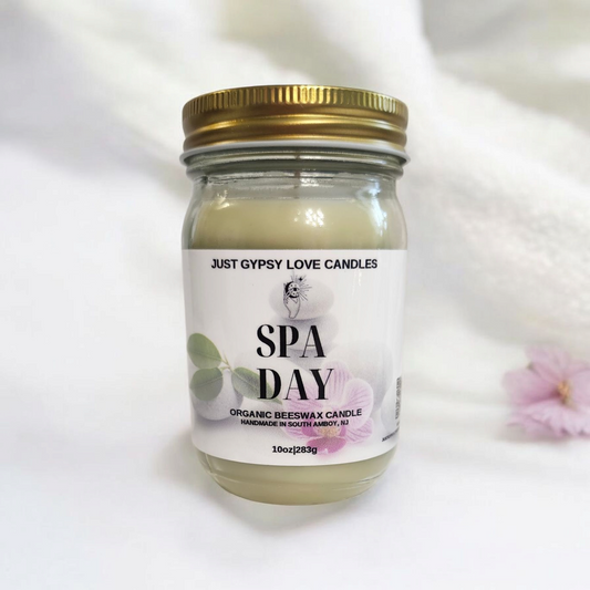 Spa Day Beeswax Candle 10oz