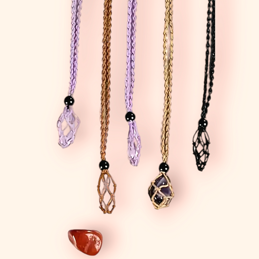 Crystal cage necklace