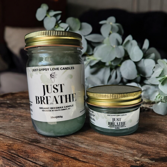 Just Breathe Beeswax Candle